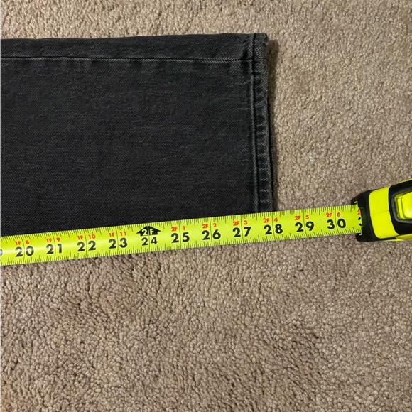 (SOLD) Abercrombie Black/dark grey wash 90s straight ultra high rise curve love - Picture 5 of 7